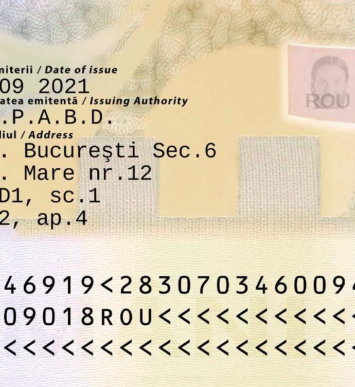 Romania ID Card Template 2021 gallery image 2