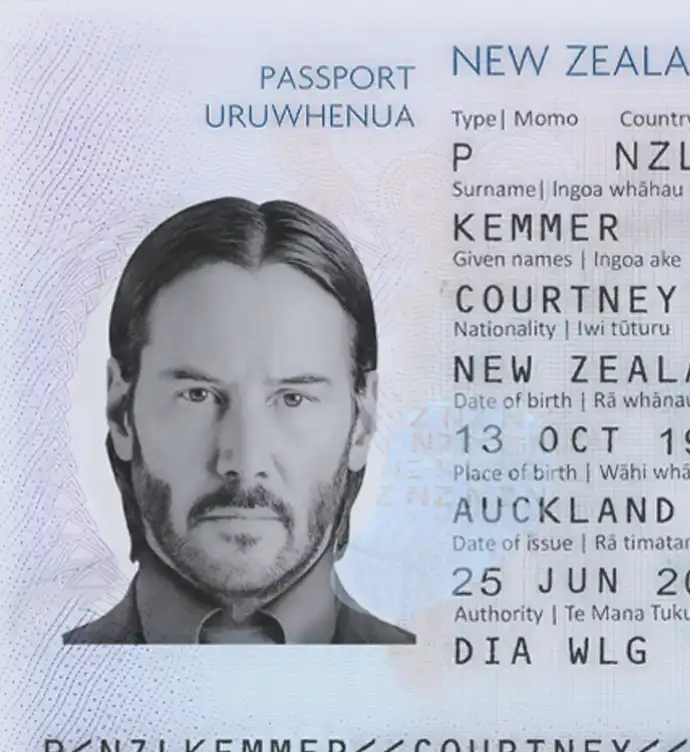 New Zealand Passport Template 2016 gallery image 2